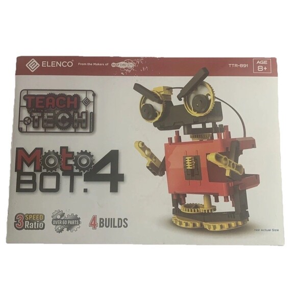 Elenco TEACH TECH MotoBOT.4 Robot Building Kit - Picture 1 of 6